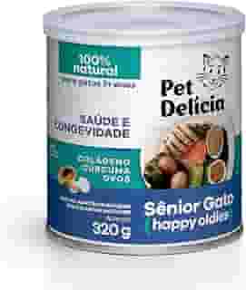 Ração Úmida Natural Pet Delícia Sênior Gato 7+ anos 320g para gatos idosos