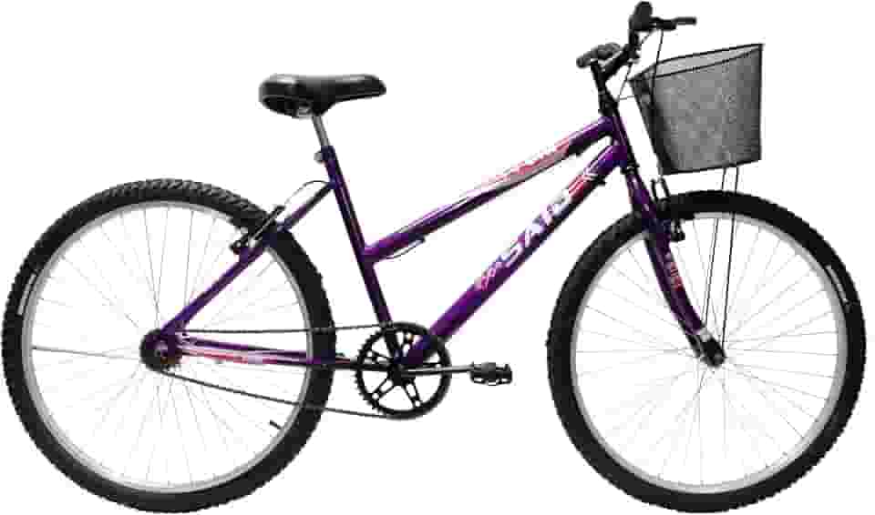 Bicicleta de Passeio Saidx Bike Feminina Sem Marchas, Aro 26 Mono, Freio V Brake