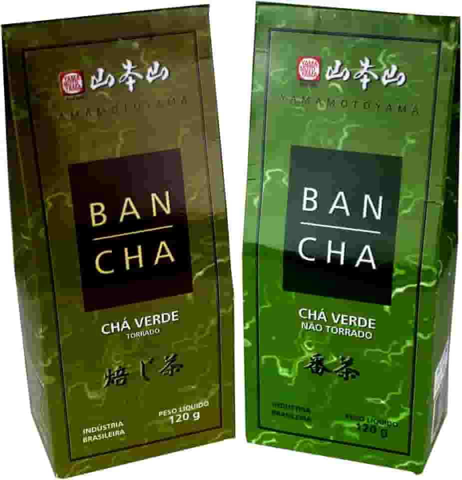 Kit Premium de Chás Verde Banchá (Torrado e Não Torrado) Yamamotoyama Método Japônes - 120 gramas