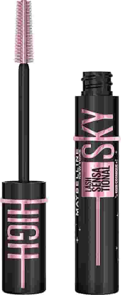 Maybelline NY Lash Sensational Sky High Cosmic Black, Máscara de Cílios Lavável com Extrato de Bambu e Escova Flexível para Alongamento Sem Limites, Pigmento Preto Intenso, Edição Especial, 7,2ml