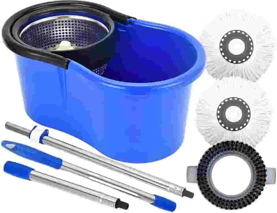 Balde Perfect Mop Pro 360° Giratório Limpeza Geral Esfregão 12l