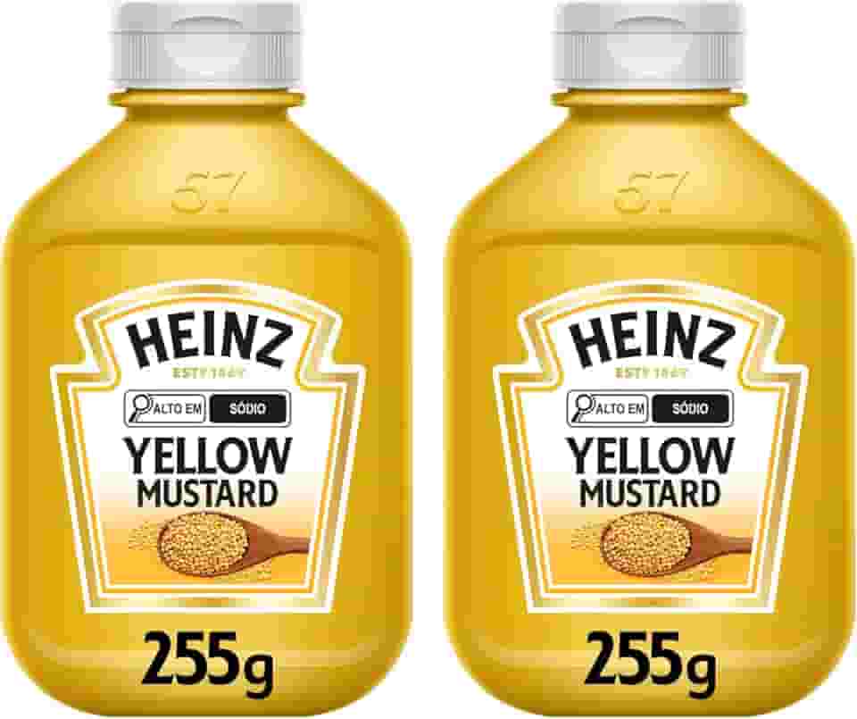 Heinz Pack Mostarda Tradicional, 255G - 2 unidades