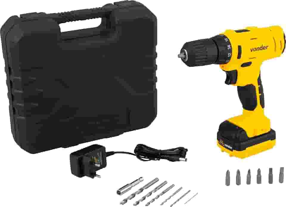 Vonder, Parafusadeira/Furadeira A Bateria, 12 V, Fonte De Carregamento Bivolt Automática, Pfv 120.