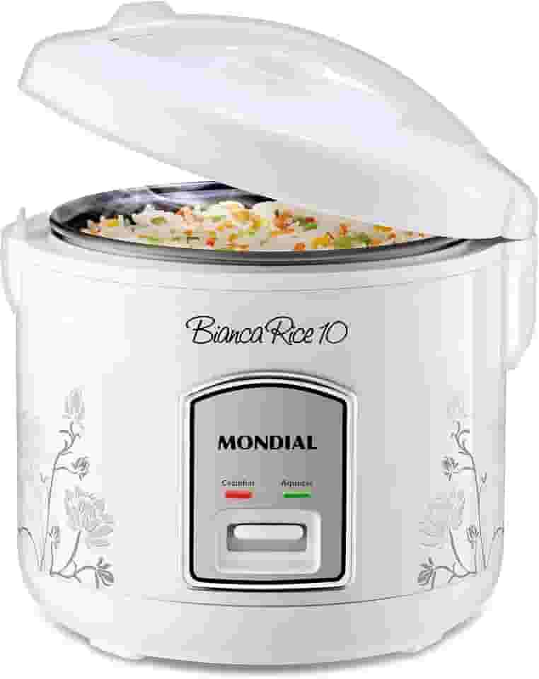 MONDIAL Panela Elétrica Bianca Rice 10, Branco, 700W, 220V - PE-10