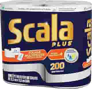 Scala Plus Papel Toalha Multipicote, 200 Toalhas (2 Rolos de 100 Toalhas Cada)