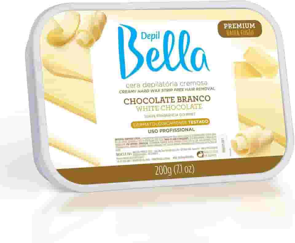 Cera Depilatória Cremosa Chocolate, Depil Bella, 200 G
