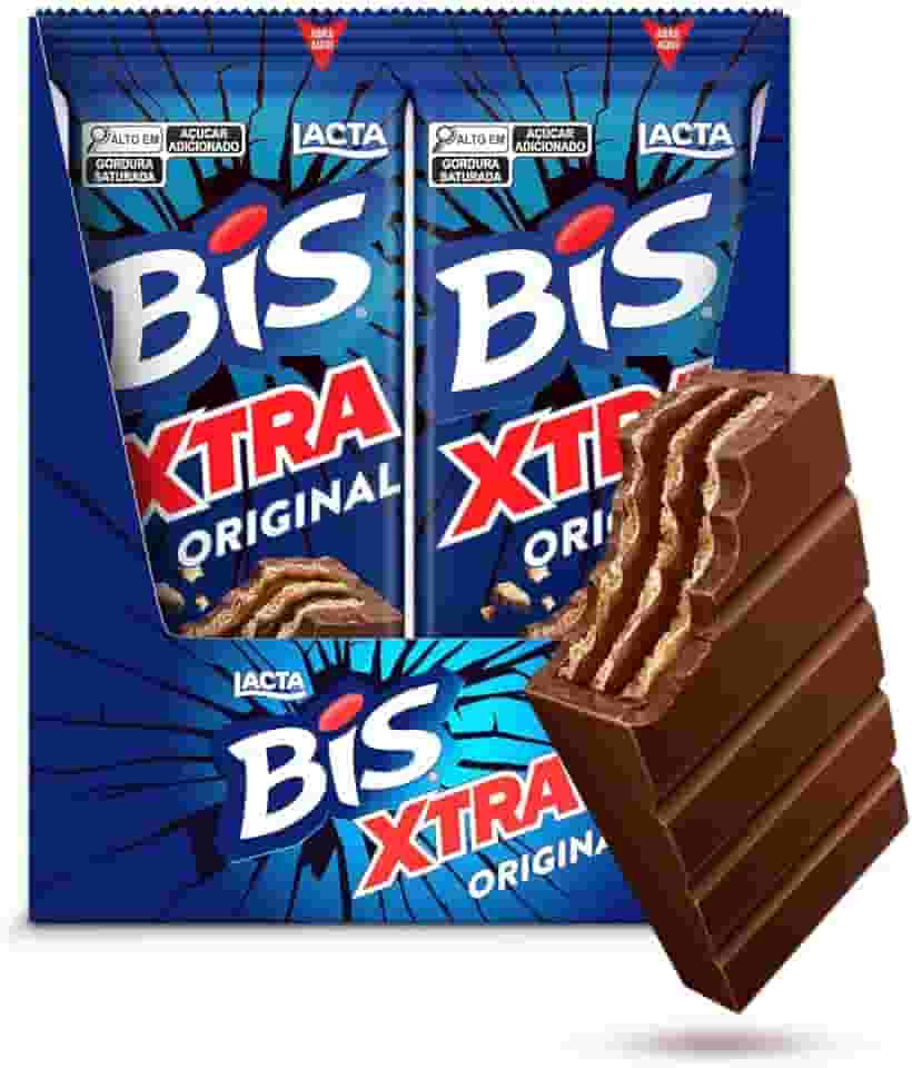 Chocolate Bis Xtra ao Leite - Display com 24 unidades de 45g
