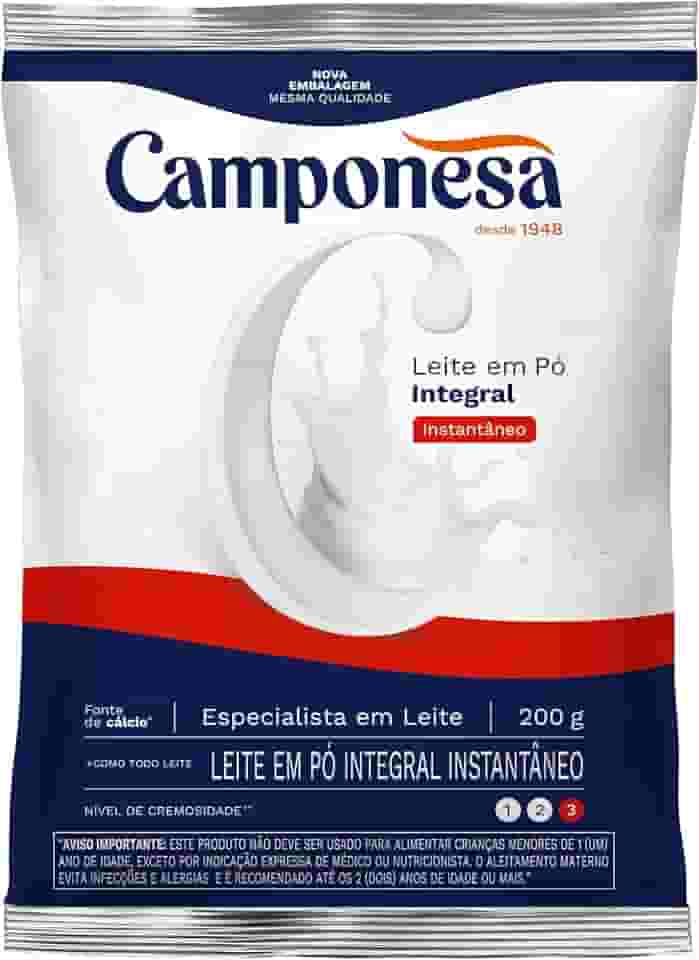 Camponesa Leite em Pó Integral Instantâneo 200g