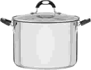 Espagueteira Tramontina Solar Silicone em Aço inox com Fundo Triplo com Tampa de Vidro 24 cm 7,8 L 62137/240
