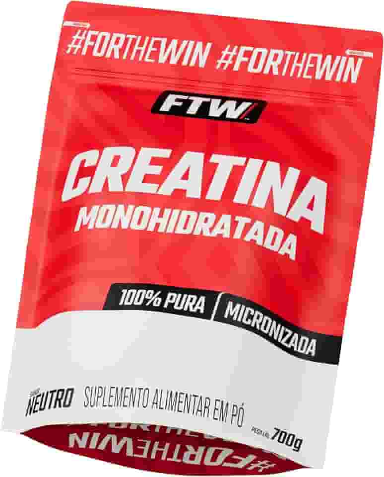FTW Creatina Monohidratada 100% Pura - Explosão de Energia, Força e Resistência - Absorção Rápida para Ganho de Massa e Performance (700G)