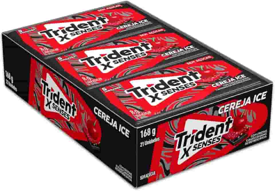 Trident Chiclete Fresh Cereja Ice Com 21 Unidades