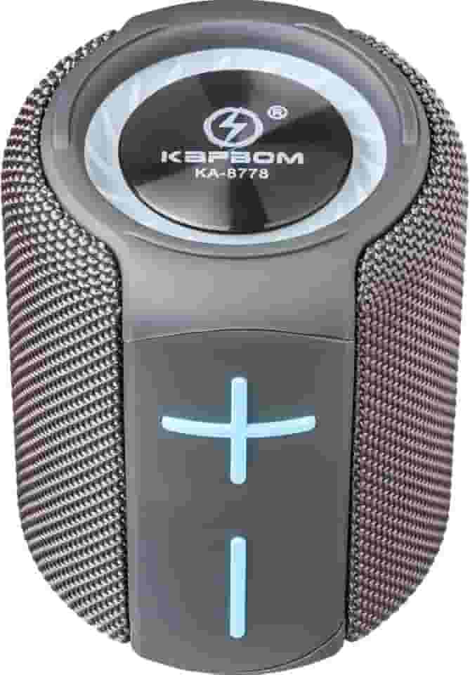 Caixa De Som Bluetooth Prova Dàgua USB 5.0 Bateria De Longa Duracao Potente (Cinza)