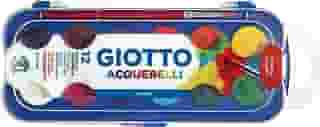 GIOTTO Acquarelli, Aquarela em Estojo de Pastilhas de 30mm, 12 Cores