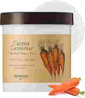 SKINFOOD Caroteno de cenoura calmante para água tonalizante, almofada coreana para cuidados com a pele para rosto, hidratação profunda, calmante, cuidados com a pele pós-sol para pele sensível, alívio