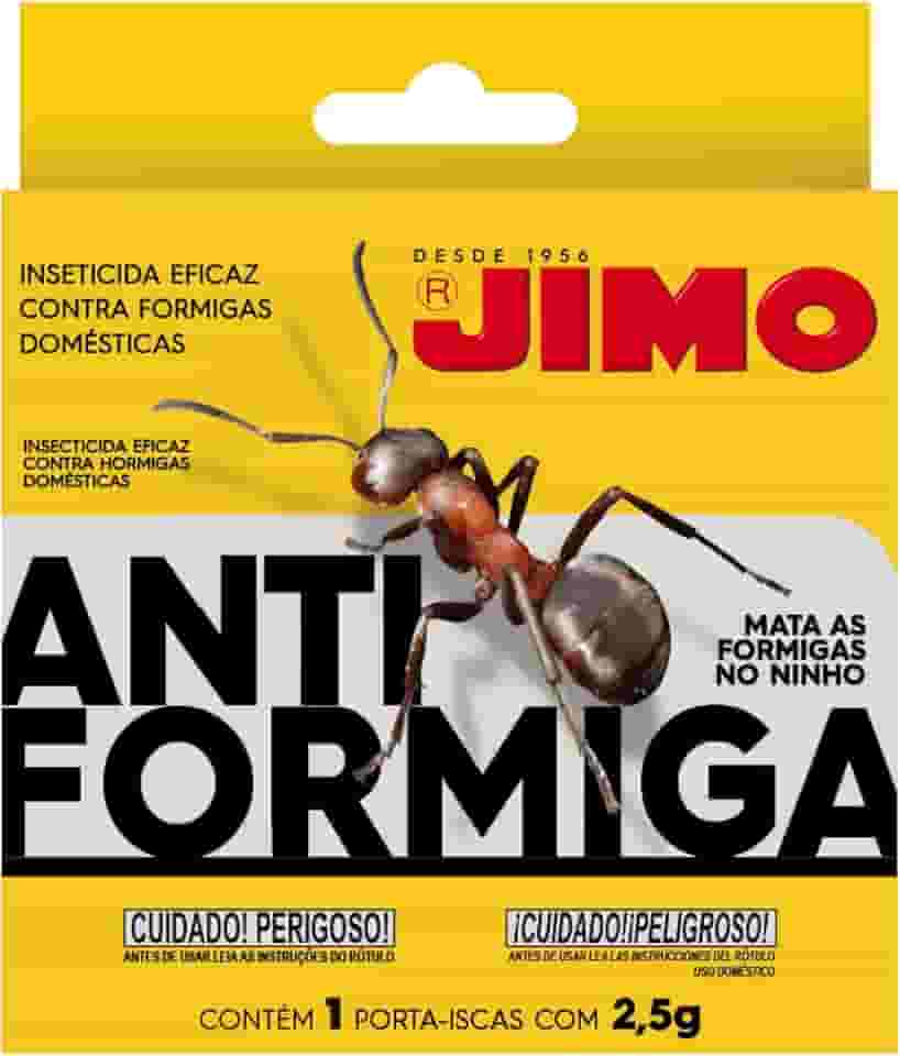 Jimo Isca Granulada Antiformiga 2,5g Elimina Formiga Fantasma Destrói Colônia com Proteção Total Eficiente