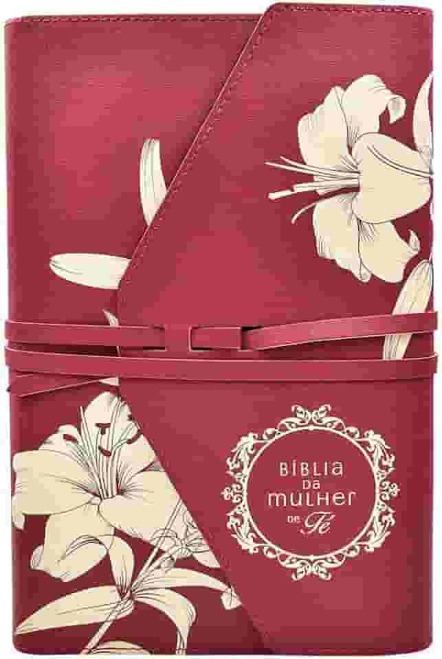 Bíblia da Mulher de Fé, NVI, Couro Soft, Lírios do Campo