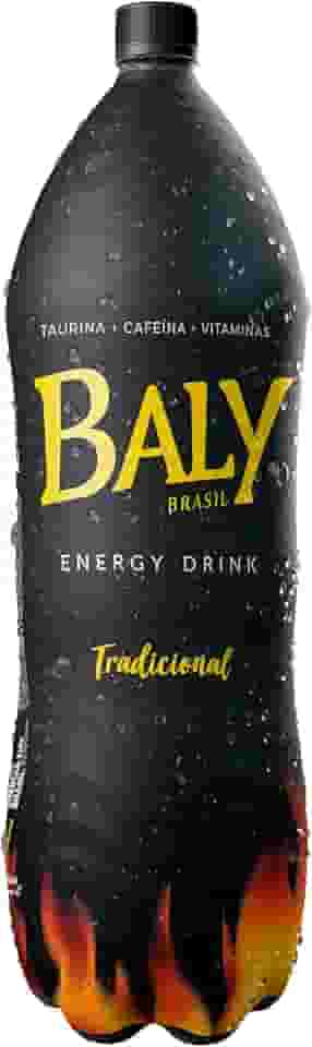 Energético, Baly Energy Drink, Sabor Guaraná, Preto/Amarelo, 2L X 6 Unidades