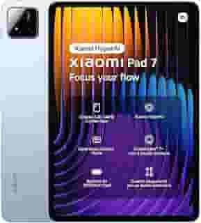 Xiaomi Pad 7 Tablet de 11,2' 3,2K (Snapdragon 7+ Gen 3, 8 GB RAM, 128 GB ROM, 4 altifalantes, WiFi 6E, bateria de 8850 mAh, carregador não incluído), azul (versão ES)
