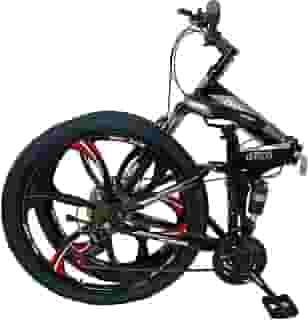 bicicleta mountain bike dobravel roda magnesio 26 suspensão duple freio a disco