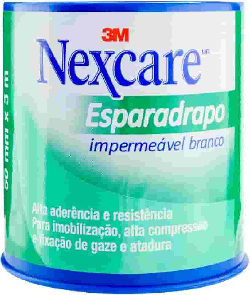 3M, Esparadrapo Impermeável Nexcare, Impermeável, Branco - 50 mm x 3 m