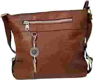 Bolsa Feminina Tranversal Tiracolo Bolsa Ombro Marrom Média