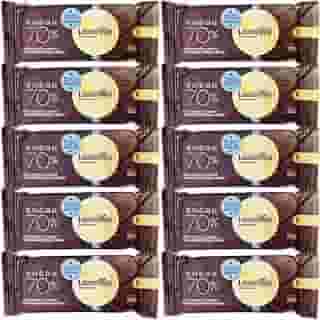 Kit 10 Unidades de Chocolate 70% Cacau Zero Açúcar Zero Lactose de 20g cada - Laciella