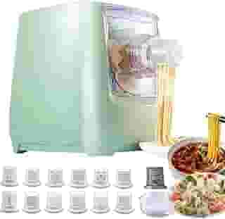 Máquina Elétrica De Macarrão, Máquina Automática De Prensa De Macarrão De 260 W, Máquina De Amassar E Fazer Macarrão 2 Em 1, Para Espaguete/macarrão/pele De Bolinho De Massa, 13 Moldes, Economiz