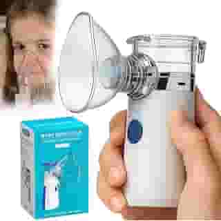 Nebulizador Inalador Portátil Ultrassônico Respire Melhor Silencioso Recarregável USB para Adultos e Crianças