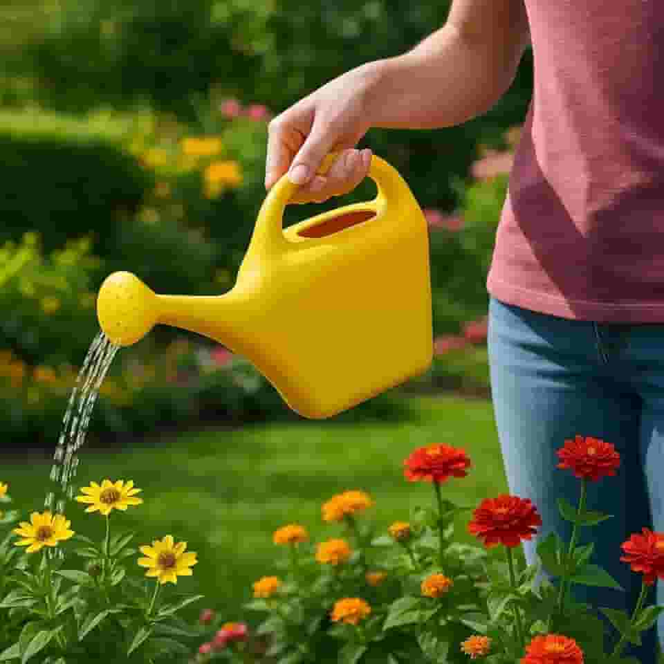 Regador Plantas Chuveirinho Fino 1 Litro Jardim Horta Bicudo Amarelo