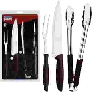 Kit Churrasco Inox 3pc Plenus Mar Tramontina Marron No Voltagev
