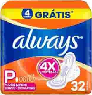 Absorvente Always Super Proteção Suave - 32 unidades