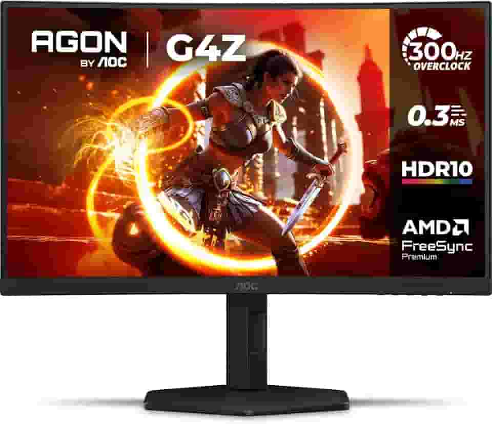 Monitor Gamer Curvo AOC AGON G4Z 27" 300Hz 0,3ms HDR10 Base Ajustável C27G4Z/P