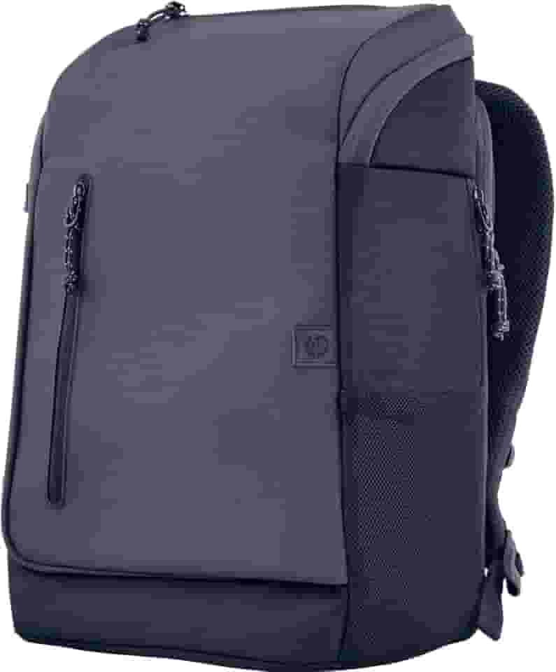 Mochila HP Travel - para Notebook de até 15,6 Polegadas, Multi-compartimentos, Expansível até 30L, com Alças Acolchoadas, Exterior Feito de Materiais Reciclados, Azul (6B8U4AA)