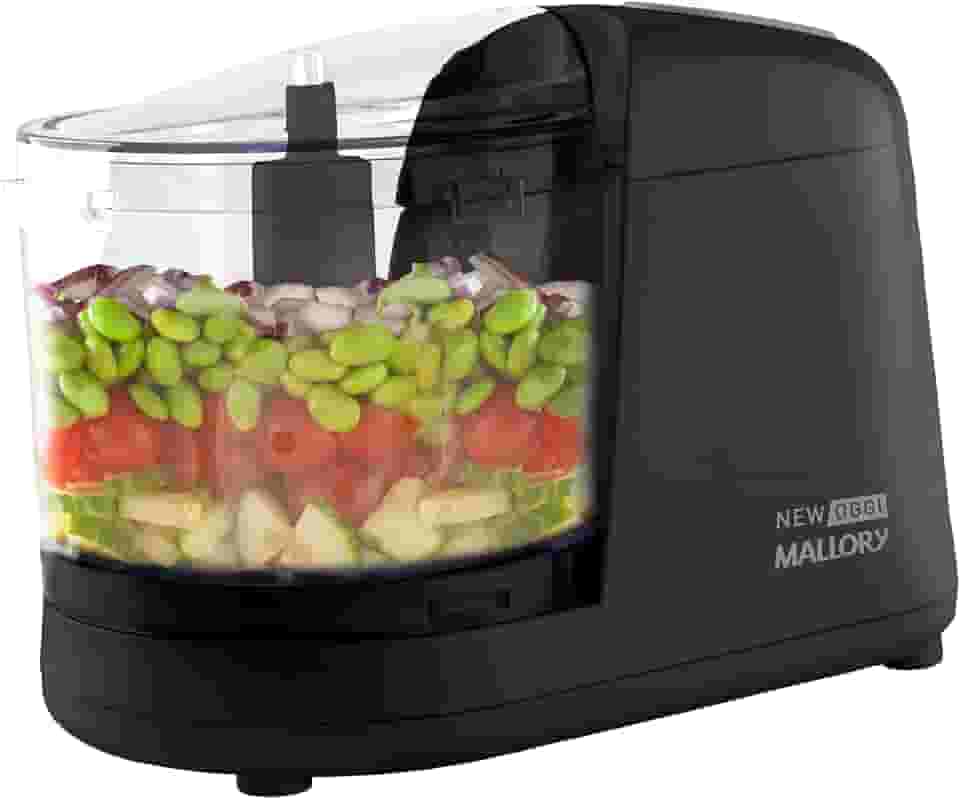 Mini Processador Mallory New Oggi – 150W, 350ml, Corte, Trituração e Moagem, Pés Antiderrapantes, Sistema de Segurança - 127V