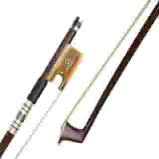 SURVEAL Arco profissional de violino Brazilwood Natural Mongólia rabo de cavalo sapo chifre de boi (4/4)