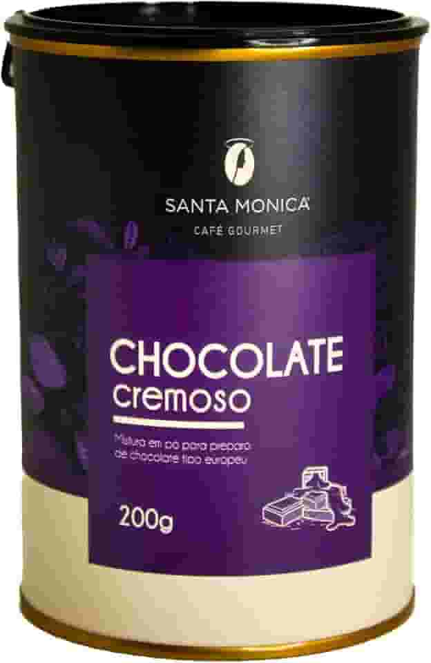 Chocolate em pó Europeu Santa Mônica - Lata 200 g