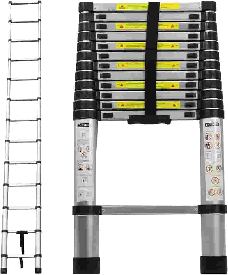 Escada Telescópica de Alumínio 3.8 m - 12 Degraus - TEMT38M