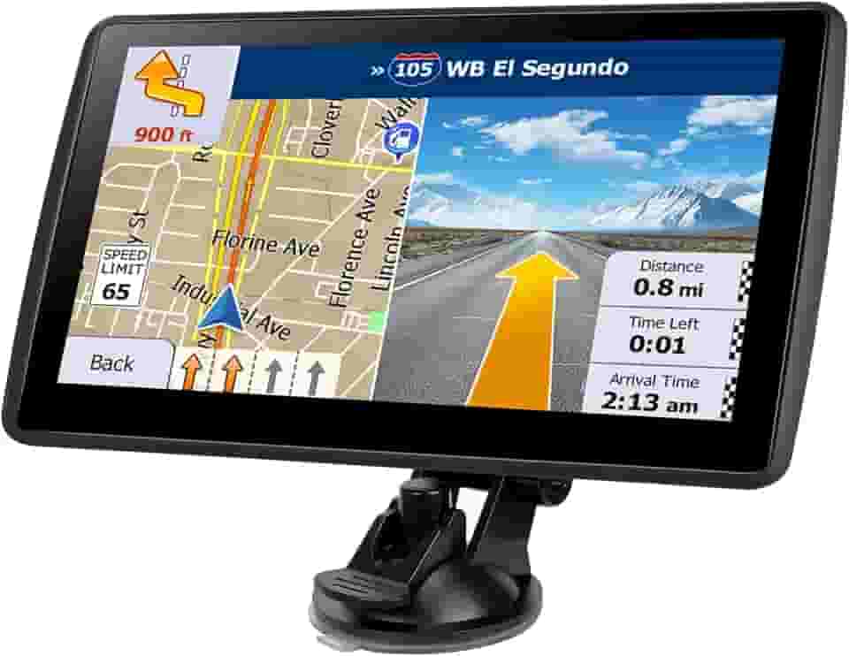 Navegador GPS de 17,8 cm para carro, caminhão, RV, GPS de mapa mais recente de 2025 para carro com atualizações vitalícias gratuitas