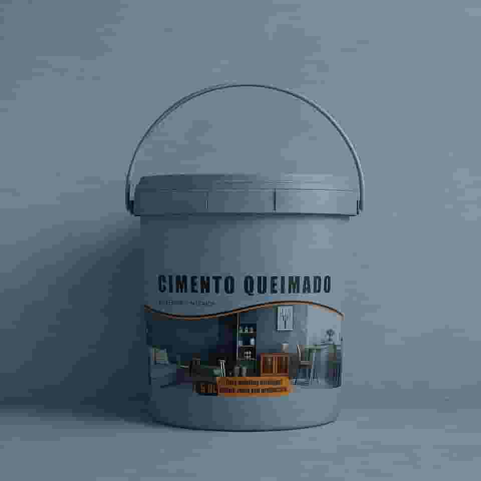 Revestimento Cimento Queimado Piso E Parede Pronto Pra Uso 5Kg