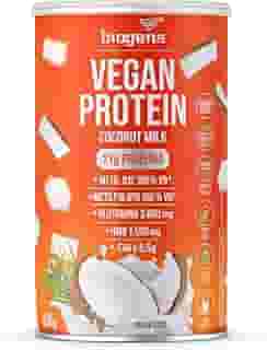 Vegan Protein coconut milk, 21g de proteína ervilha e arroz, GMO Free, Glutamina, HMB, EAAs, Vitaminas B Metil, 450g, Biogens (Coco)