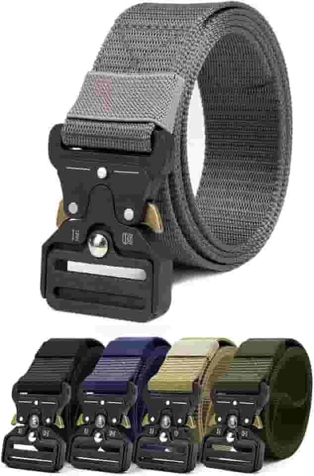 Cinto Masculino Militar Tático Premium Fivela Metal Engate Rápido Nylon Unisex Ajustável Resistente Tipo Policia Civil Exército Bope Guarda Nacional Bombeiro Modelo Americano Calça