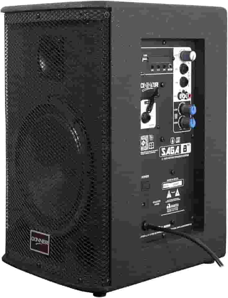 Caixa de Som Acústica Saga 8 Ativa Bluetooth FM Igreja Bar