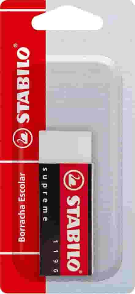 Borracha Técnica STABILO Supreme, Branca, Blister com 1 unidade