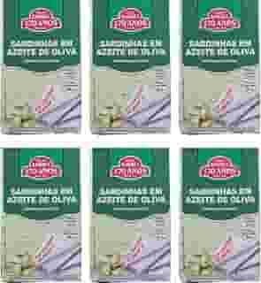 Sardinha Portuguesa em Azeite de Oliva Extravirgem 125g - RAMIREZ - Rico em Ômega 3 - Tampa Abre Fácil - 6Un.