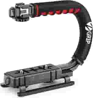 Zeadio Acção de Vídeo Estabilizando Handle Grip Estabilizador Handheld com Cold-Shoe Mount para Canon Nikon Sony Panasonic Pentax Olympus DSLR Camera Camcorder