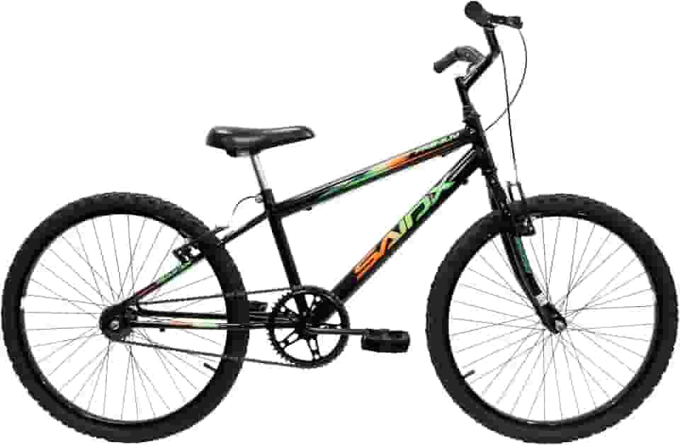 Bicicleta Aro 24 Bike Sem Marcha Masculina e Feminina Saidx Premium, Quadro em Aço, Freio V-Brake