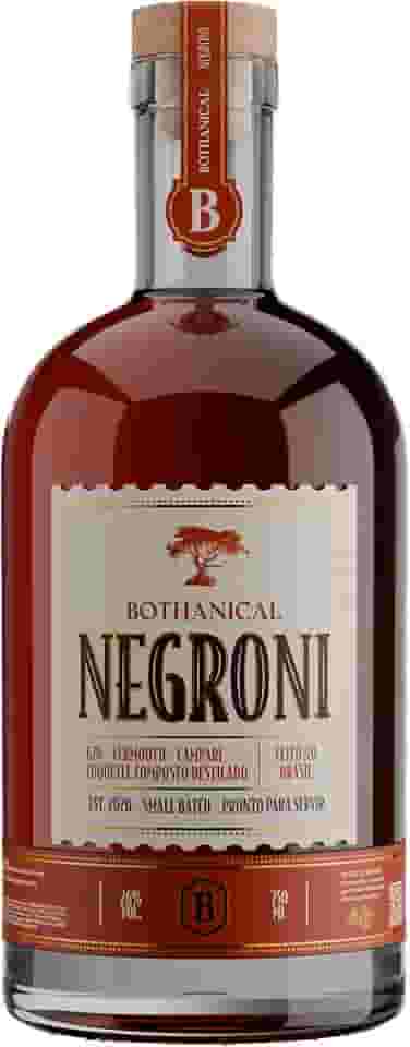 Bothanical Negroni 750ml - Pronto Para Servir - Bothanical Gin - Campari - Cinzano Rosso