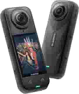 Insta360 X5 – Câmera de ação 8K 360° à prova d'água, com pouca luz, efeito de bastão de selfie invisível, lente robusta e substituível, bateria de 3 horas, protetor de vento embutido, estabilização