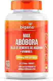 Max Abóbora, Óleo de Semente de Abóbora com Vitamina E, 1000mg, Prensado a Frio, Biogens, 150 cápsulas