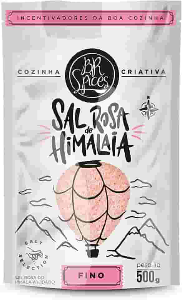 BrSpices - Sal Rosa Do Himalaia Iodado Fino BR Spices Pouch 500G